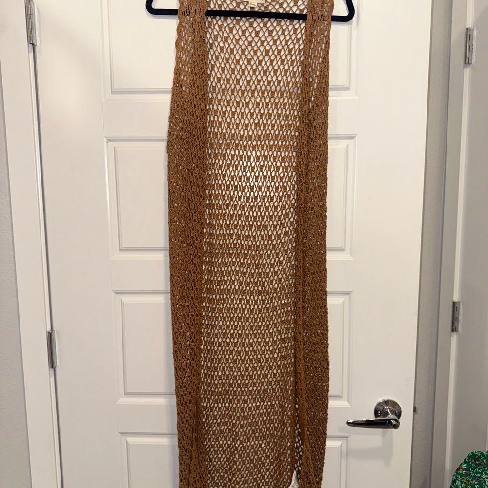 Brown Knit Scarf